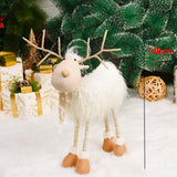 Cifeeo Elk Christmas Dolls Christmas Decorations for Home Retractable Standing Toy Birthday Party Gift Kids Santa Cluas Snowman