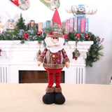 Christmas Gift 1/3PCS Snowman Elk Merry Christmas Big Dolls Tree Decor New Year Ornament Deer Santa Claus Standing Doll Decoration Gift for Kid