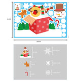 Christmas Gift Christmas Sticker Santa Claus Xmas Elk Snowflake Faceless Doll Window Stickers Merry Christmas Feliz Navidad Decor For Home 2022