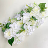 Christmas Gift Artificial Peony Rose Hydrangea Row Wedding Background Fake Flower Wall Decoration DIY Combination Wedding Arch Arrangement