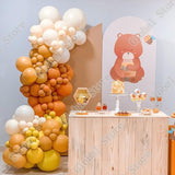 Christmas Gift 120Pcs Lemon Yellow Double Orange Balloons Arch Kit Wedding Table Decoration Latex Globos Birthday Baby Shower Party Accessories