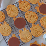 1Pc Snowman Santa Claus Elk Bear Christmas Cookie Mold Plastic Mold Christmas Pattern Mold DIY  Kitchen Baking Decorating Tools