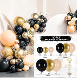 Cifeeo Black Gold Balloon Garland Arch Kit Confetti Latex Balloon 30th 40th 50th Birthday Party Balloons Decorations Adults Baby Shower