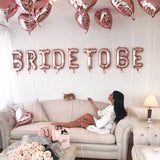 Wedding Decorations Rose Gold Bride to be Letter Balloon Engagement Hen Party Decor Bridal Shower Bachelorette Party Supplies