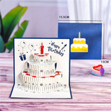 Birthday Card for Kids Mom Dad Wife 3D Pop-Up Party Balloons Greeting Cards Anniversary Handmade Gifts