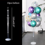 Christmas Gift 7/11 Tubes Air Balls Stand Stick Baloon Stand Holder Wedding Decoration Metallic Balloons Adult Birthday Balloons Party Supplies