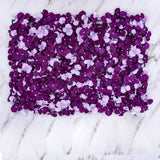 Christmas Gift 60x40cm Artificial Flowers DIY Wedding Decoration Flower Wall Panels Silk Rose Flower Purple Romantic Wedding Backdrop Deco