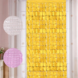 Square Rain Curtain Background Cloth Birthday Party Decorations Shimmer Wall Backdrop Wedding Party Decor Sequin Wall Background