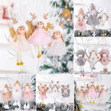 PATIMATE Christmas Angel Plush Doll Pendant Christmas Tree Ornament Christmas Decoration for Home Xmas Gifts Noel Navidad