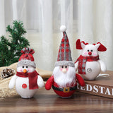 Christmas Gift 2021 Christmas Decorations LED Santa Claus Snowman Deer Creative New Luminous Xmas Tree Pendant Gnome Gifts Ornaments Decoration