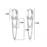 Long Chain Earring For Women  Earrings Fashion Silver Jewelry New