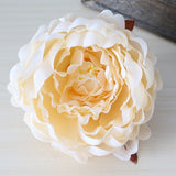 10pcs High Simulation Core Peony Flower Head Silk Flower DIY Wedding Flower Wall Background Decoration Silk Rose