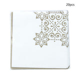 Cifeeo  Eid Mubarak Ramadan Decoration Paper Napkin Muslim Eid Al-Fitr Hajj Supplies Ramadan Kareem Paper Facial Tissue