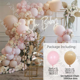 1set Macaron Baby Purple Balloons Set Pink Chrome Gold Garland Arch Kit Wedding Birthday Party Decoration Supplies Baptism Kid