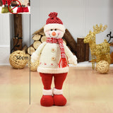 Christmas Gift 1/3PCS Snowman Elk Merry Christmas Big Dolls Tree Decor New Year Ornament Deer Santa Claus Standing Doll Decoration Gift for Kid