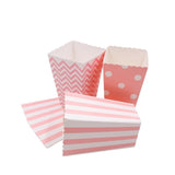 Christmas Gift New! 12PCS/Lot Popcorn Box/Cup Pink Theme Party Decoration For kids Happy Birthday Christmas Wedding Party Baby Shower Supplies