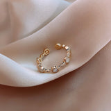 new classic small round rings Japanese luxury jewelry European and American women sexy index finger student opening ring