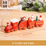 Wooden Little Train Marry Christmas Decoration for Home Christmas Ornaments Navidad Noel Xmas Gifts 2022 Happy New Year 2023