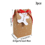 Christmas paper Kids Candy Box Bag Navidad  New year christmas home decoration Natal gift bags Kerst Noel Treats packing box