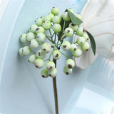 10/20pcs Bunch String Pearl Sticks Bridal Bouquets White Beaded Handmade Flower Stem Beads Wedding Party Decor Christmas gift