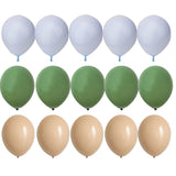 Christmas Gift 15/20pcs 10inch Balloon Kit Avocado Green White Gold Confetti Balls Birthday Wedding Jungle Party DIY Decoration Home Supplies