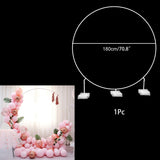 Cifeeo 60-200CM PVC Ring Balloon Arch DIY Wreath Frame Background Holder Circle Ballon Stand Wedding Birthday Party Decor Baby Shower