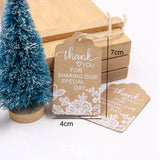 50PCS  DIY Kraft Tags Merry Christmas Labels Gift Wrapping Paper Hang Tags Santa Claus Paper Cards Christmas Party Supplies