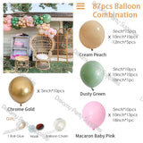 87pcs Sand White Balloon Arch Garland Kit Gold Ballon Baby Shower Coffee Blobos Cumpleanos Birthday Wedding Party Decor Supplies