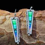 Cifeeo  Indian Tribal Personality Dangle Drop Earrings Resin Stone Boho Ethnic Vintage Hanging  For Women Jewelry