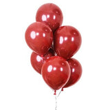 10 Inch Matt Heart Shaped Pomegranate Red Latex Balloon Double Layer Round Globos Lover Proposal Wedding Party Decors Supplies