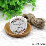 Christmas Gift 50PCS/Lot Beautiful Paper Tags with Hemp Rope Wedding DIY Package Party Decorations Mariage Valentines Day Gifts Decor Supplies