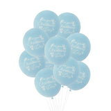 10/20pcs 12'' Print on Your Christening Day Latex Ballons Baby Feet Balloon for Baby Shower Christening Baptism Party Decoration