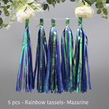 Back to college decoration   Cifeeo  Wedding Decoration Iridescent Paper Tassel Garland For Mermaid Baptism Birthday Baby Shower Decorations Unicorn Party