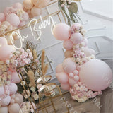 Cifeeo 100Pcs Apricot Balloons Set Garland Arch Kit Party Decors Baby Pink Romantic Wedding Pearl Balloon Latex Globos Birthday Baptism