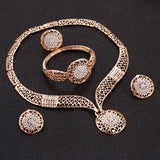 ZOSHI Jewelry Sets Women Indian African Jewelry Set amazing price Wedding Jewellery For Brides Dubai Gold Jewelry Sets