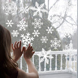 27Pcs Christmas Snowflake Window Sticker Christmas Wall Stickers Room Wall Decals Christmas Decorations for Home New Year 2021