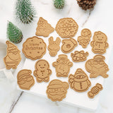 Christmas Gift Christmas Cookie Plunger Cutters Fondant Cake Mold Biscuit Sugarcraft Cake Decorating Tools