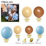 178Pcs/set Coffee Skin Color Balloons Brown Coffee Skin Balloon Arch Garland for Wedding Birthday Party Decor Supplies Baby Show