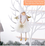PATIMATE Christmas Angel Plush Doll Pendant Christmas Tree Ornament Christmas Decoration for Home Xmas Gifts Noel Navidad