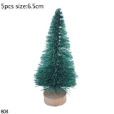 Christmas Gift Fake Pine Tree Mini Artificial Christmas Tree Mini Sisal Tree Miniature Tree Christmas Party Photo Prop For Christmas Ornament