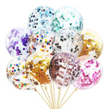 Cifeeo  10/15/20/25 Pcs Happy Birthday Party Decors Gold Confetti Balloon 12Inch Latex Balloons Wedding Decor Baby Shower Party Supplies