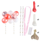 WEIGAO 5 inch Rose Gold Confetti Balloon Cake Toppers Birthday Cake Wedding Decoration Mini Balloon Topper Crafts for Birthday