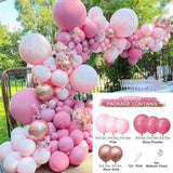 Rose Apricot Macaron Balloon Garland Arch Kit Wedding Birthday Party Decoration Confetti Latex Balloons For Girls Baby Shower