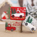 Christmas Burlap Fabric Ribbon Ornament Merry Christmas Decoration For Home  Xmas Gifts Noel Navidad Happy New Year