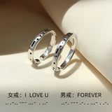 Christmas Gift Sweet Simple Irregular Green Leaves Couple Ring For Women Lover Silver Color Open Resizable Rings Romantic Wedding Jewelry