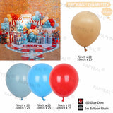 Cifeeo 182pcs Red Blue Latex Balloons Circus Carnival Theme Party Kids Birthday Baby Shower Party Decors Ballon Air Inflated Kids Gifts