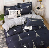 Cifeeo Nordic 220x240 Duvet Cover Bed Linen Bedding Set Cute Printed Quilt Cover Bedsheet Pillowcase Single Queen King Size Bedclothes