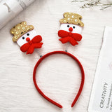 Christmas Gift Red Christmas Hair Band Cartoon Santa Claus Snowman Antlers Headband Merry Christmas Decor Adult Kids Naviidad Gifts Noel Toys