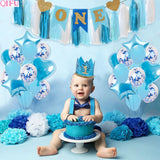 Christmas Gift Baby 1st Birthday Banner Flag Monthly ONE Year Bunting Garland Baby Shower Boy Girl First Happy Birthday Party Decorations Kids