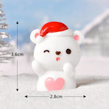 Christmas Gift Cartoon Mini Santa Claus Snowman Cake Decorations Merry Christmas Decor For Home Happy New Year 2022 Naviidad Cupcake Decor Gift